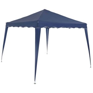Pavillon pop-up 3x3m UV beskyttelse 50+ vandtæt foldbar inkl. taske folde pavillon telt Capri, farve: blå